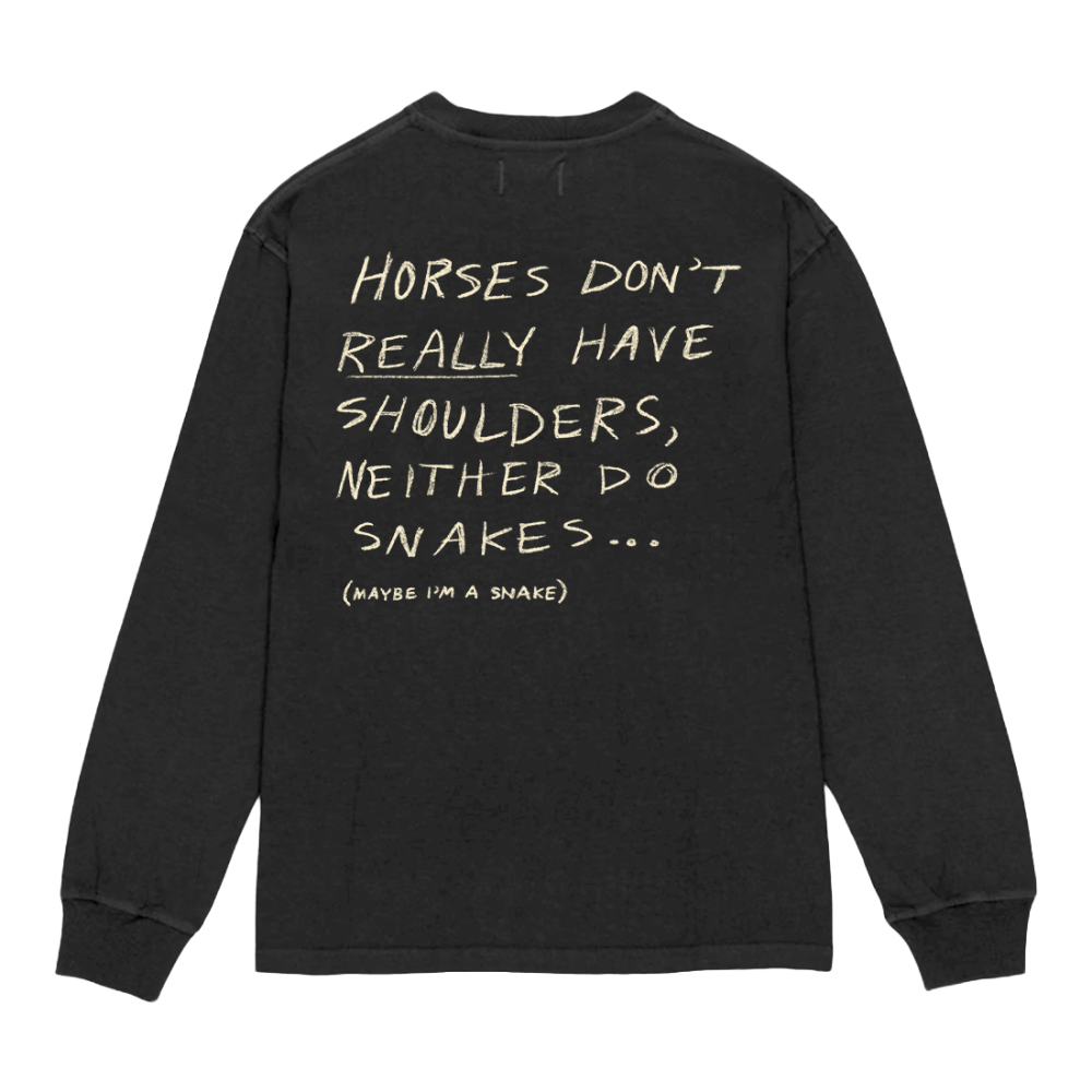 Horse With No Shoulders Long Sleeve Back